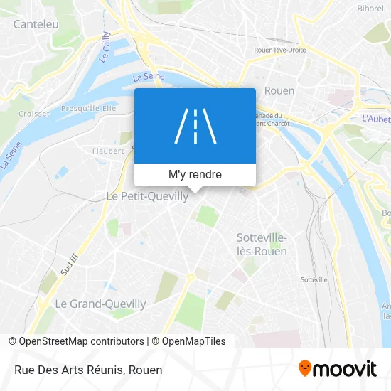 Rue Des Arts Réunis plan