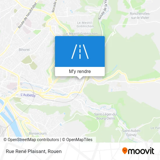 Rue René Plaisant plan