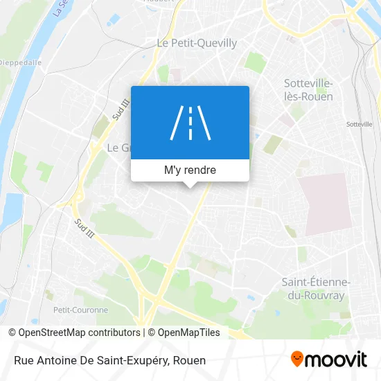 Rue Antoine De Saint-Exupéry plan