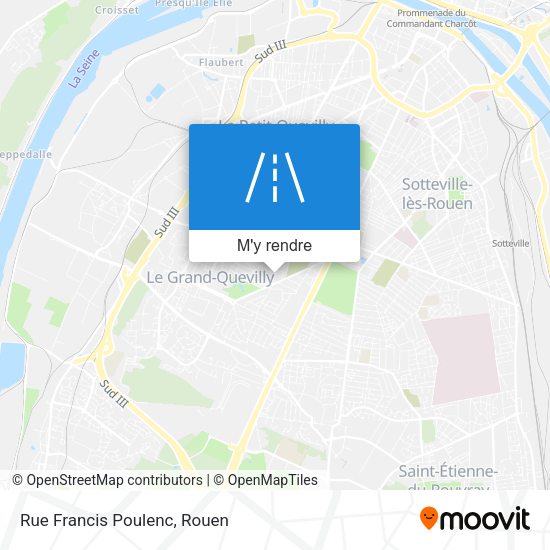 Rue Francis Poulenc plan