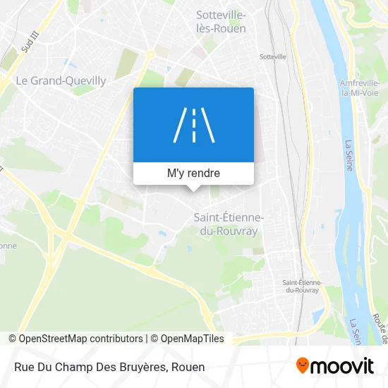 Rue Du Champ Des Bruyères plan