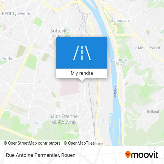 Rue Antoine Parmentier plan