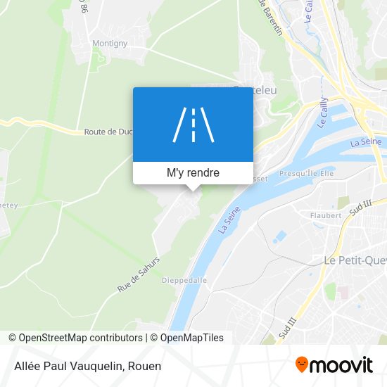 Allée Paul Vauquelin plan