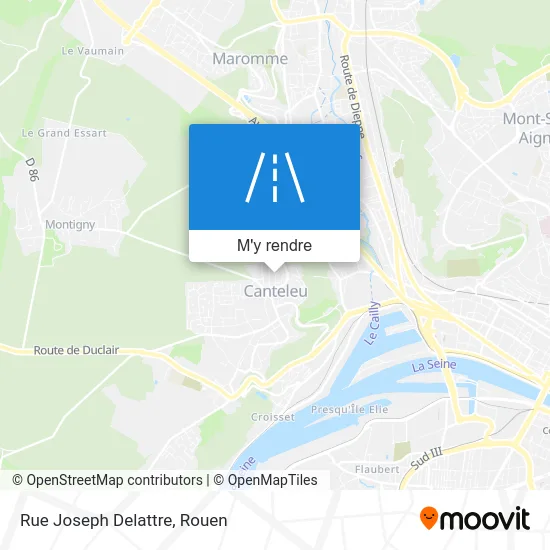 Rue Joseph Delattre plan