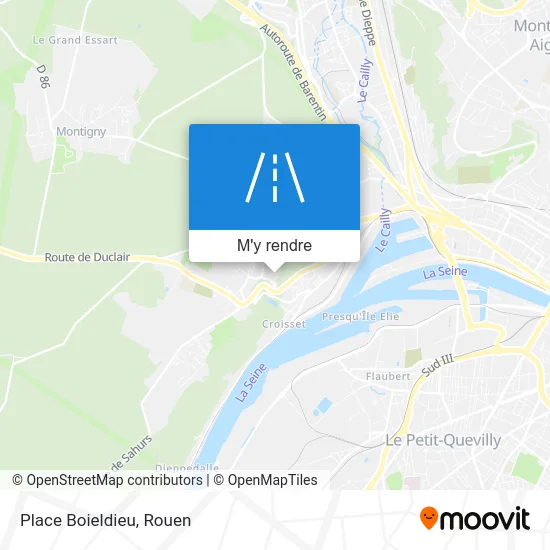 Place Boieldieu plan