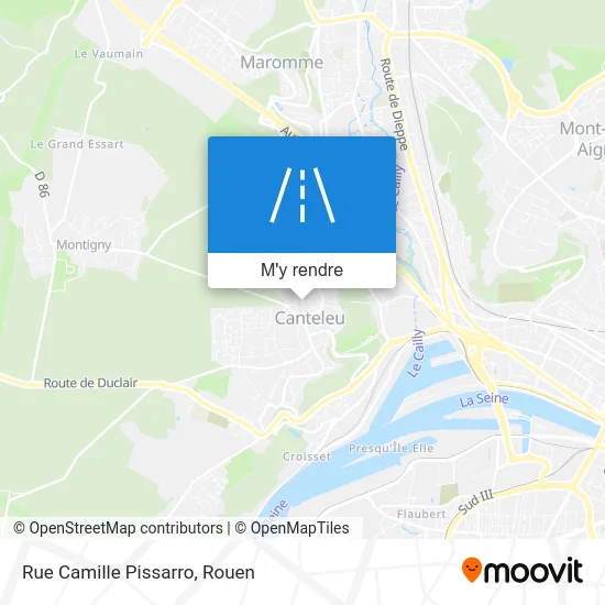 Rue Camille Pissarro plan