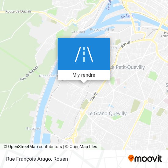 Rue François Arago plan