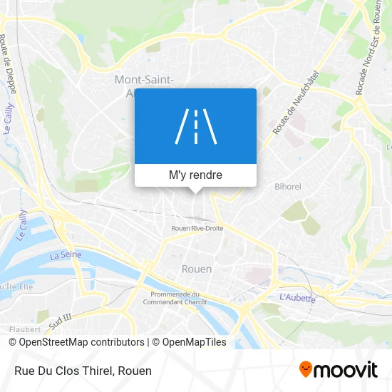 Rue Du Clos Thirel plan