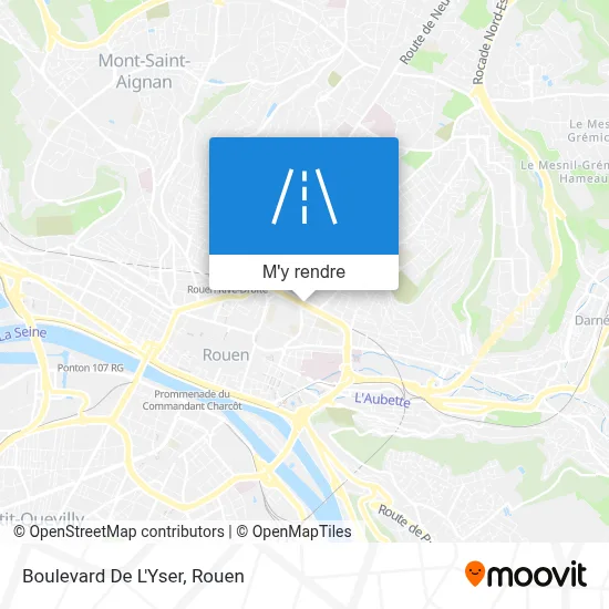 Boulevard De L'Yser plan