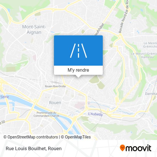 Rue Louis Bouilhet plan