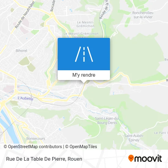 Rue De La Table De Pierre plan