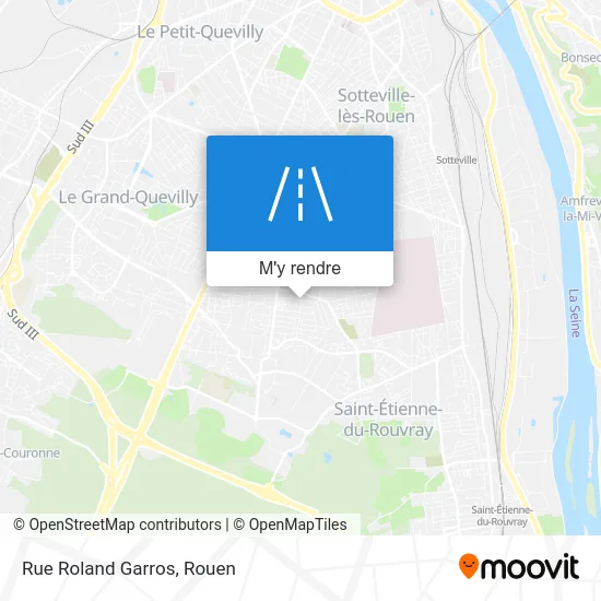 Rue Roland Garros plan