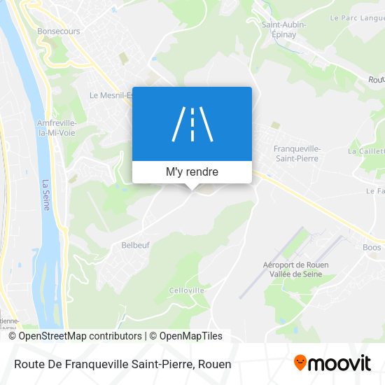 Route De Franqueville Saint-Pierre plan