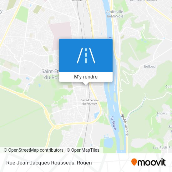 Rue Jean-Jacques Rousseau plan