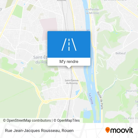 Rue Jean-Jacques Rousseau plan