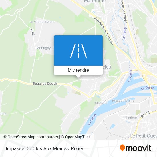 Impasse Du Clos Aux Moines plan