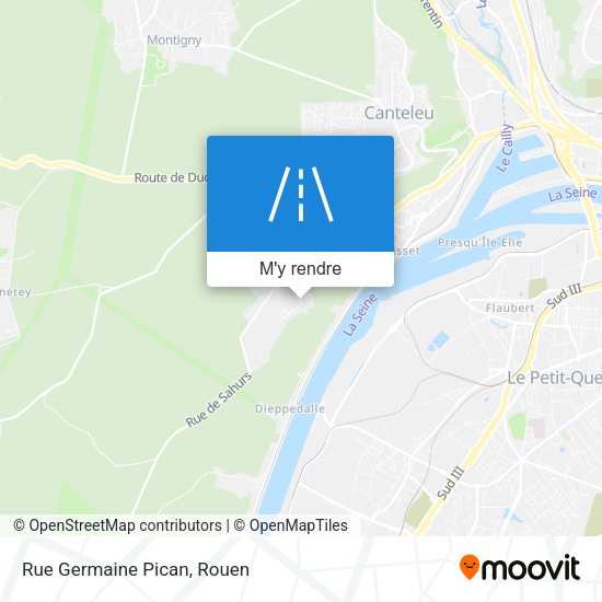 Rue Germaine Pican plan