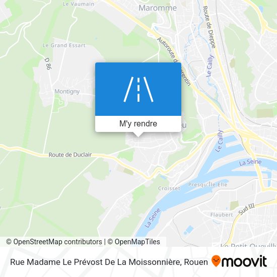 Rue Madame Le Prévost De La Moissonnière plan
