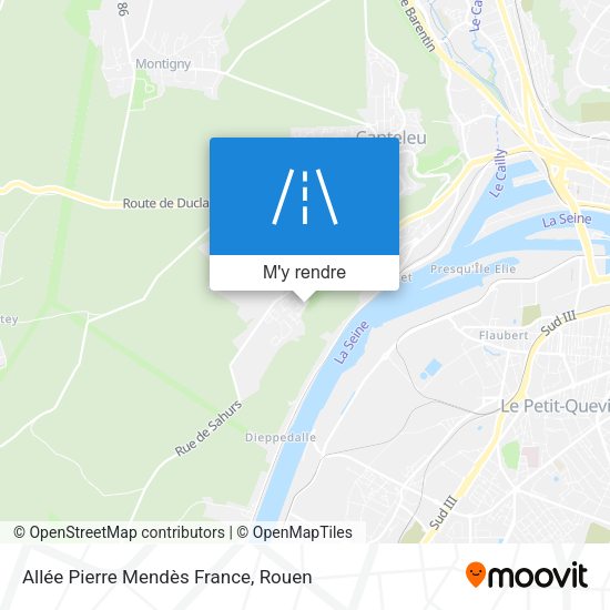 Allée Pierre Mendès France plan