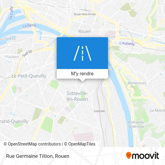 Rue Germaine Tillion plan