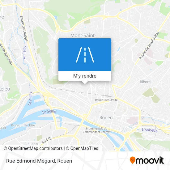 Rue Edmond Mégard plan