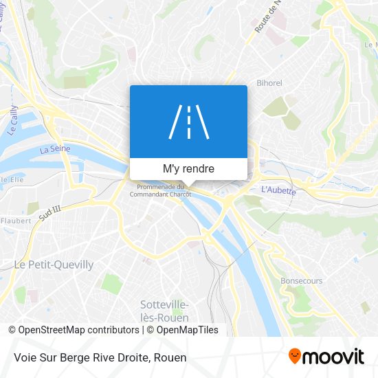 Voie Sur Berge Rive Droite plan