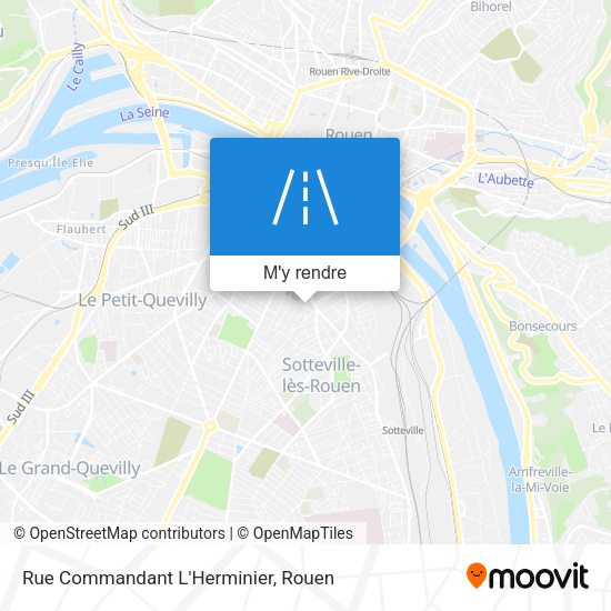 Rue Commandant L'Herminier plan