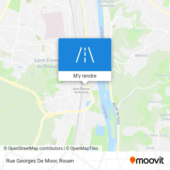 Rue Georges De Moor plan