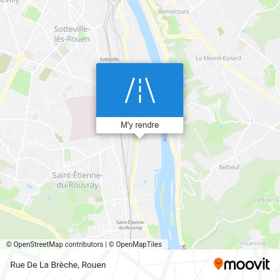 Rue De La Brèche plan
