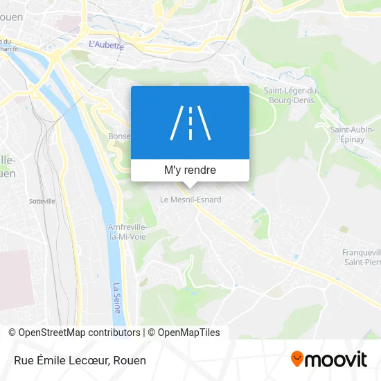 Rue Émile Lecœur plan