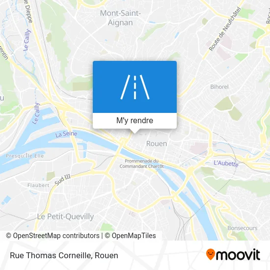 Rue Thomas Corneille plan