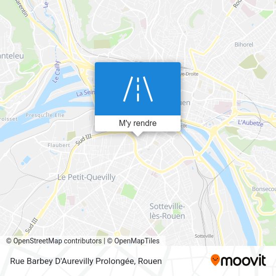 Rue Barbey D'Aurevilly Prolongée plan