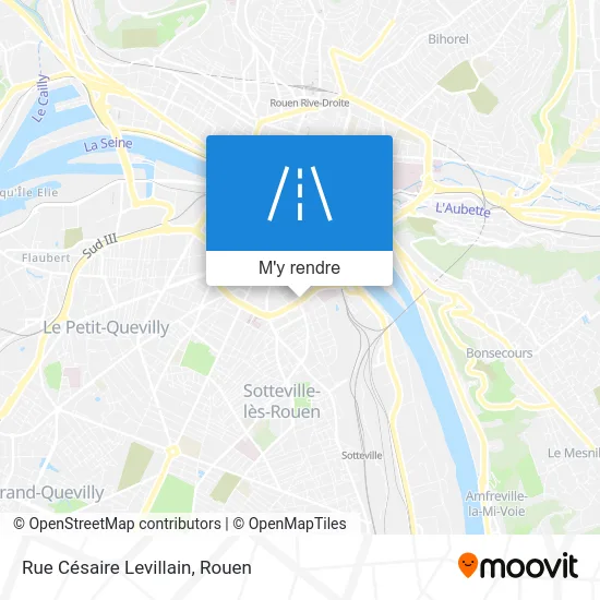 Rue Césaire Levillain plan