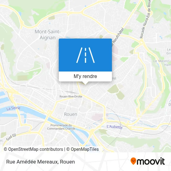 Rue Amédée Mereaux plan