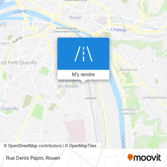 Rue Denis Papin plan