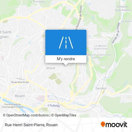 Rue Henri Saint-Pierre plan