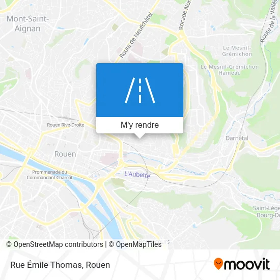 Rue Émile Thomas plan