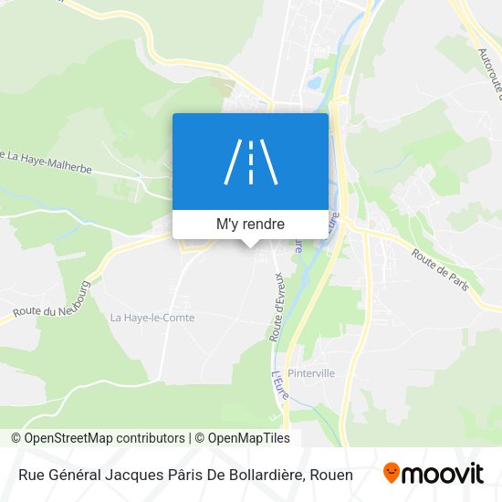 Rue Général Jacques Pâris De Bollardière plan