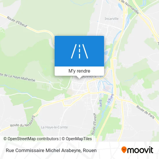 Rue Commissaire Michel Arabeyre plan