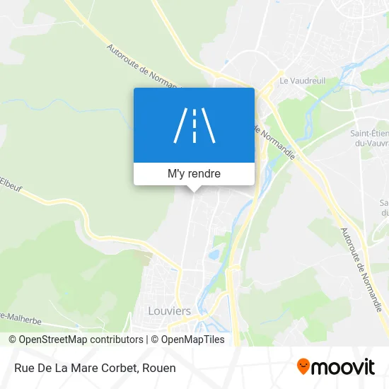 Rue De La Mare Corbet plan