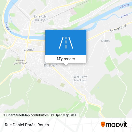 Rue Daniel Porée plan