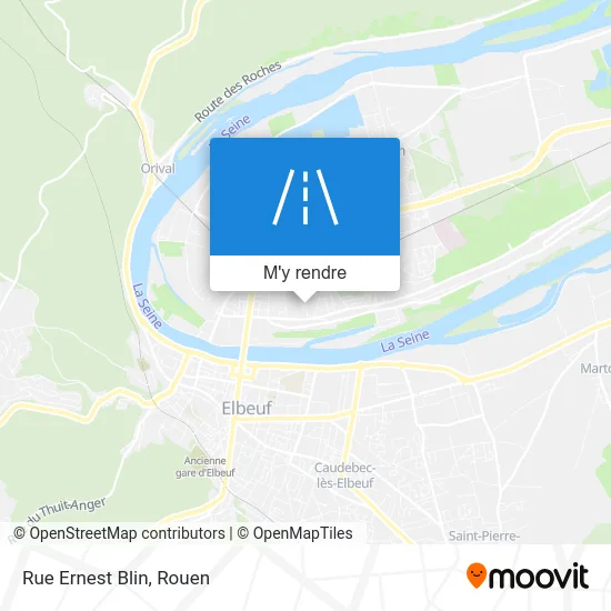 Rue Ernest Blin plan