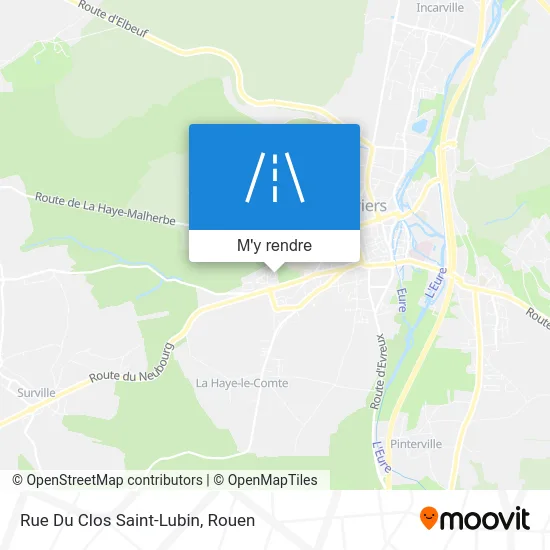 Rue Du Clos Saint-Lubin plan