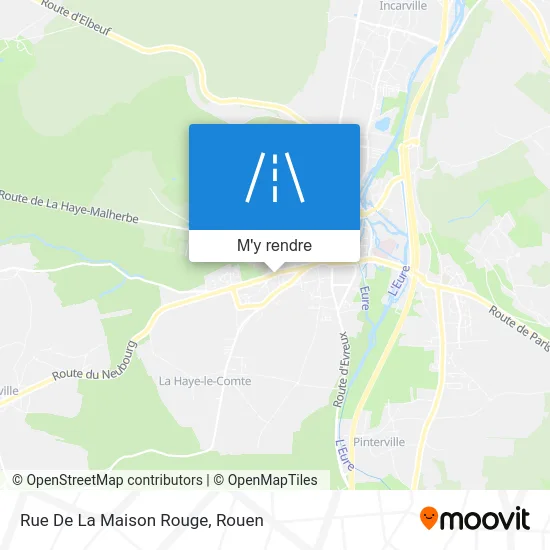 Rue De La Maison Rouge plan