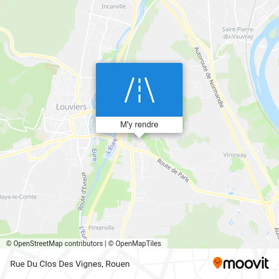 Rue Du Clos Des Vignes plan