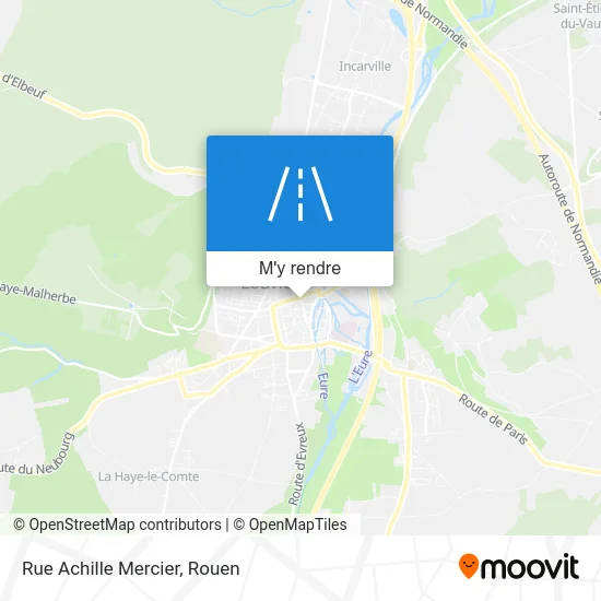 Rue Achille Mercier plan