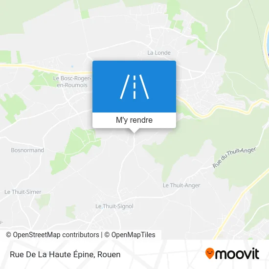 Rue De La Haute Épine plan