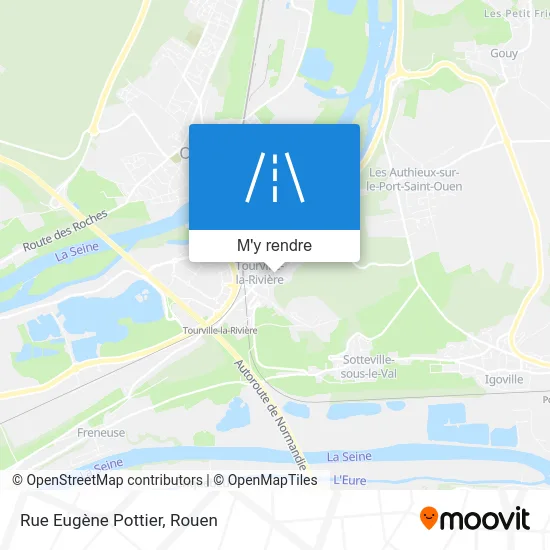 Rue Eugène Pottier plan