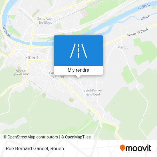 Rue Bernard Gancel plan