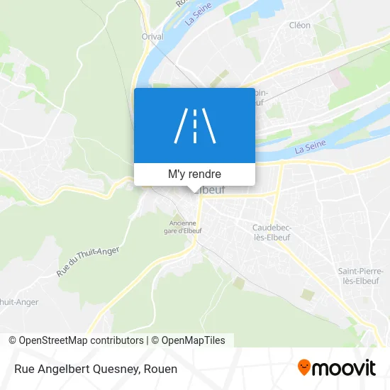 Rue Angelbert Quesney plan